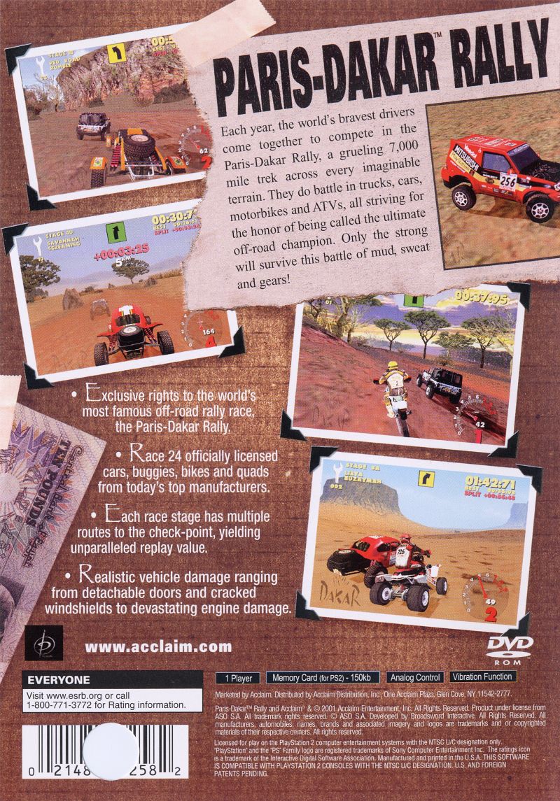 Paris-Dakar Rally - Playstation 2