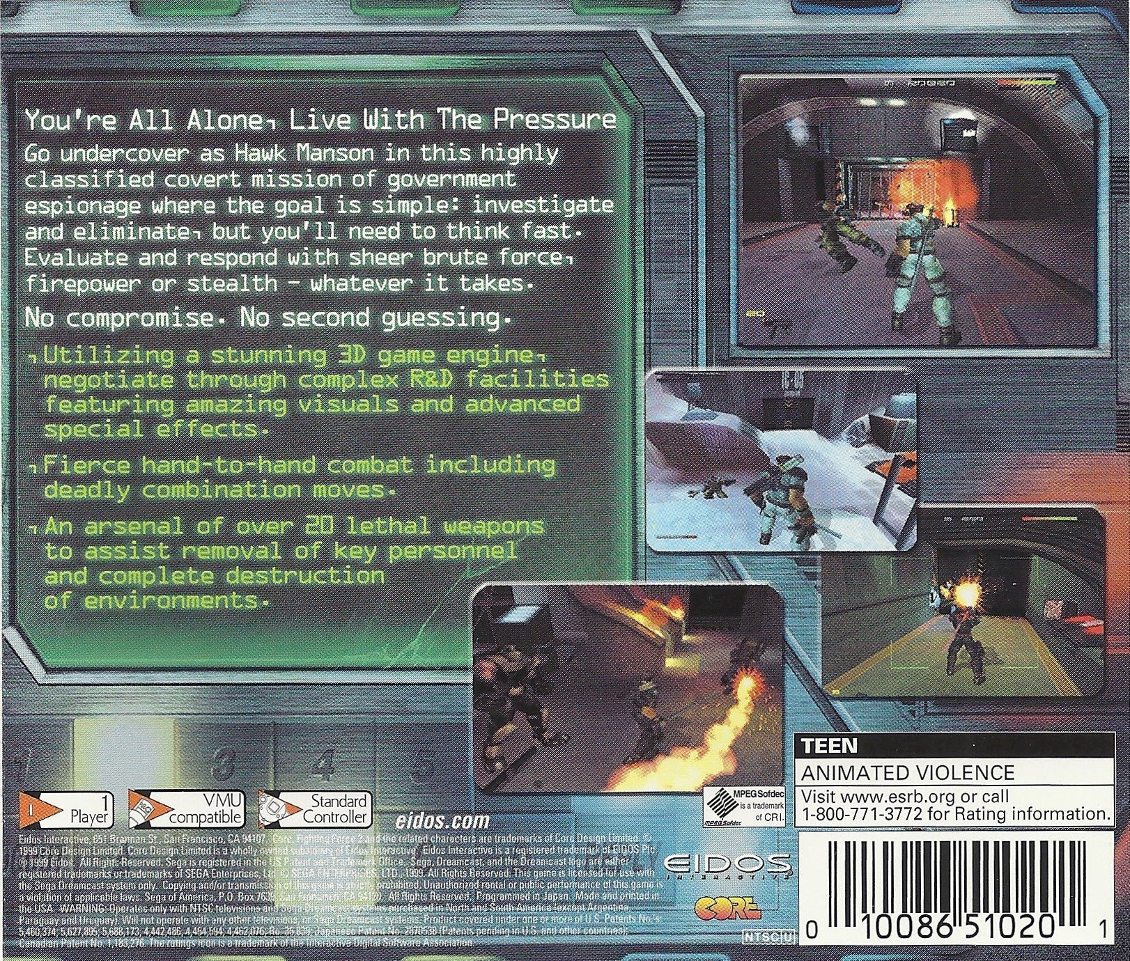 Fighting Force 2 - Sega Dreamcast - Retro Island Gaming