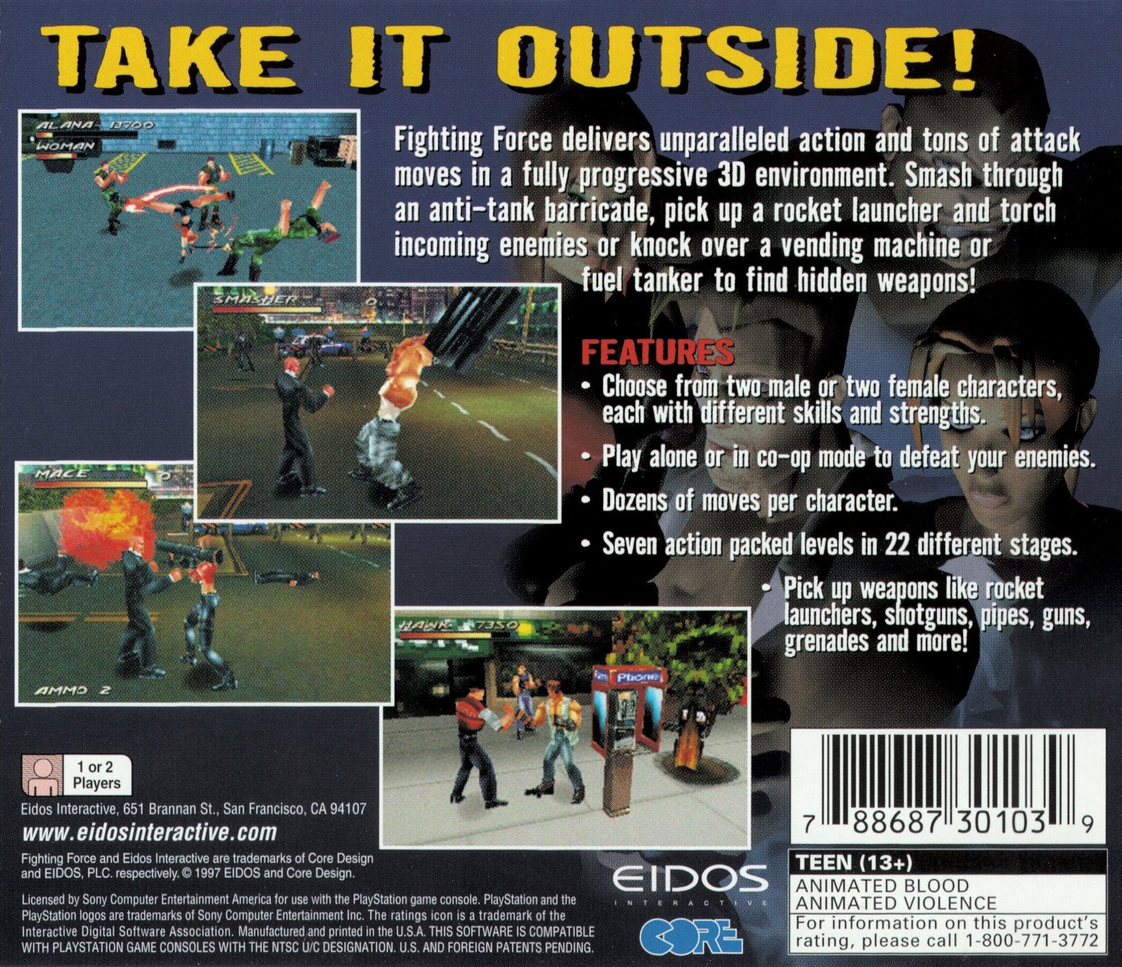 Fighting Force - Playstation - Retro Island Gaming