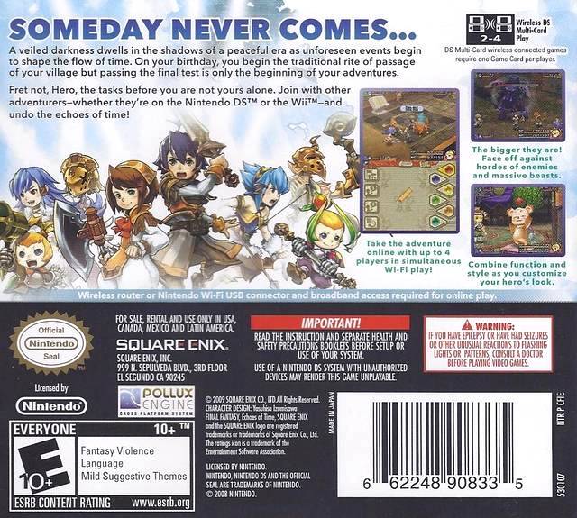 Final Fantasy Crystal Chronicles: Echoes of Time - Nintendo DS - Retro Island Gaming