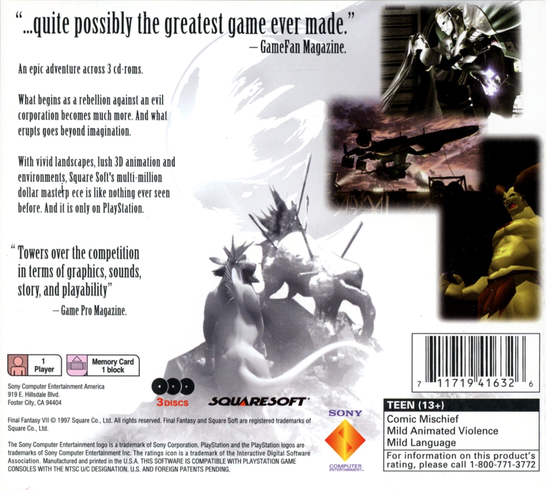 Final Fantasy VII - Playstation - Retro Island Gaming