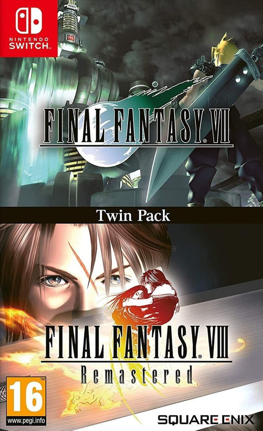 Final Fantasy VII & VIII Remastered Twin Pack - PAL Nintendo Switch - Retro Island Gaming