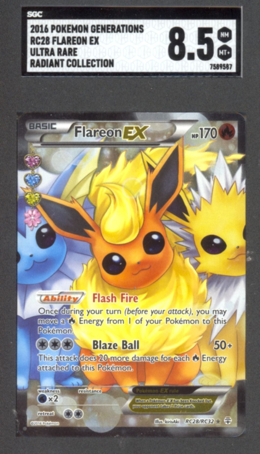 Flareon EX #RC28 - Pokemon Generations - Retro Island Gaming