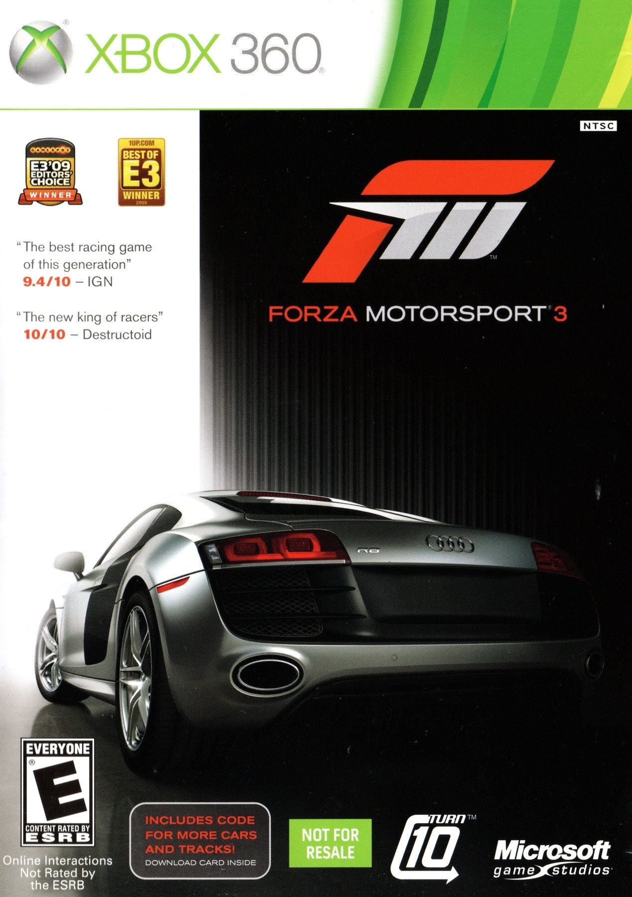 Forza Motorsport 3 [Not For Resale] - Xbox 360 - Retro Island Gaming