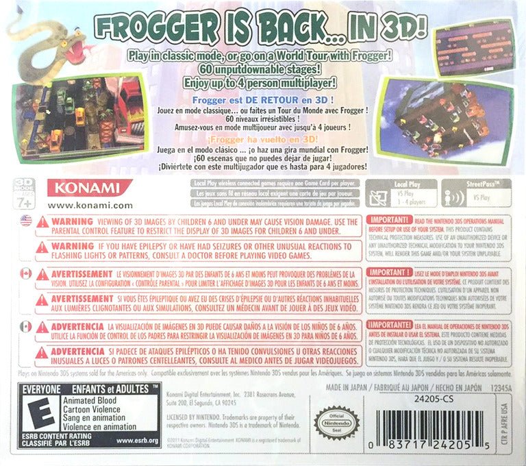 Frogger 3D - Nintendo 3DS - Retro Island Gaming