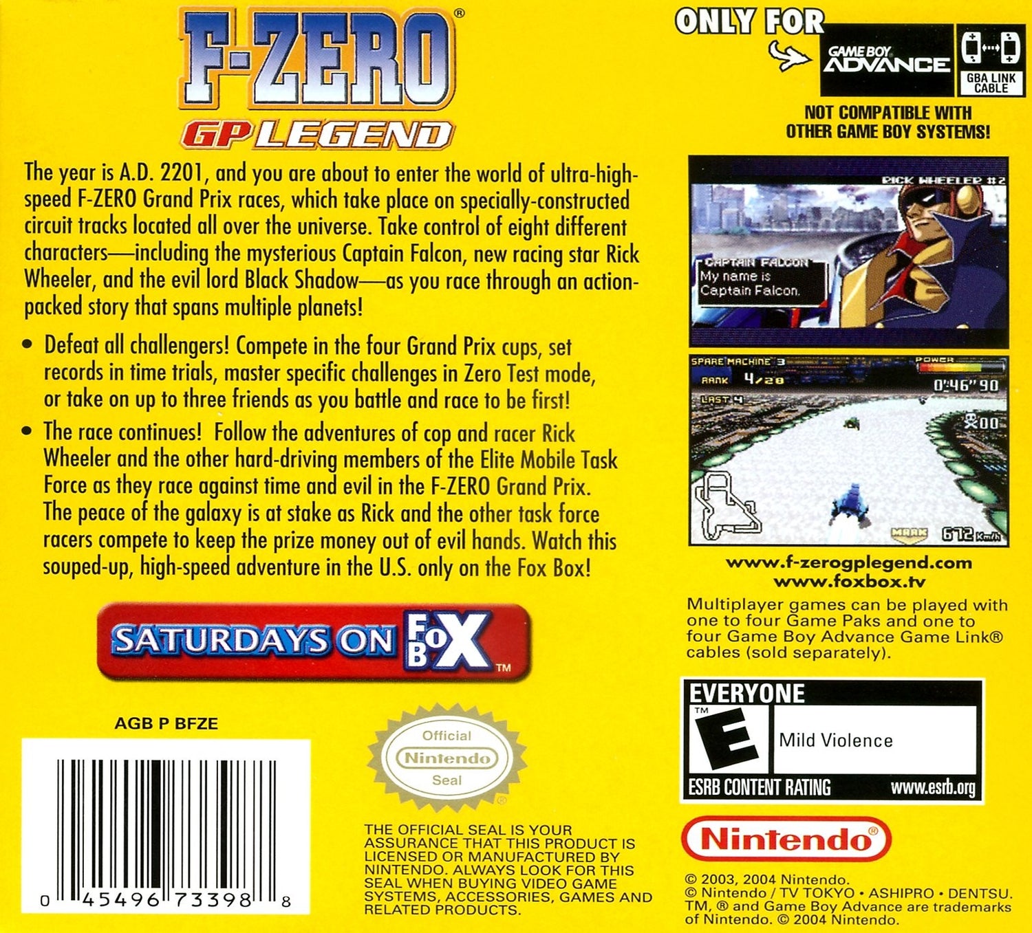 F-Zero GP Legend - GameBoy Advance