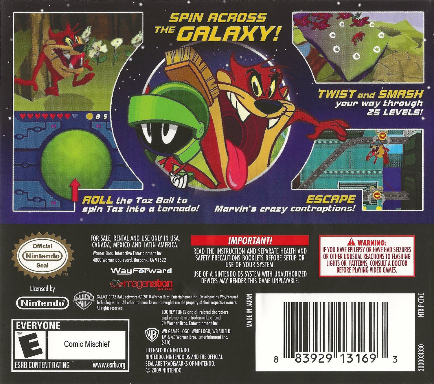 Galactic Taz Ball - Nintendo DS - Retro Island Gaming
