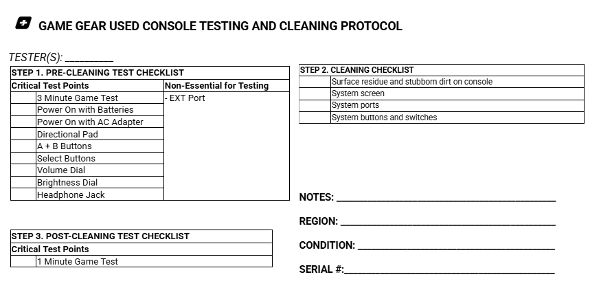 Blue Sega Game Gear System w/All New Capacitors - Certified Tested & Cleaned