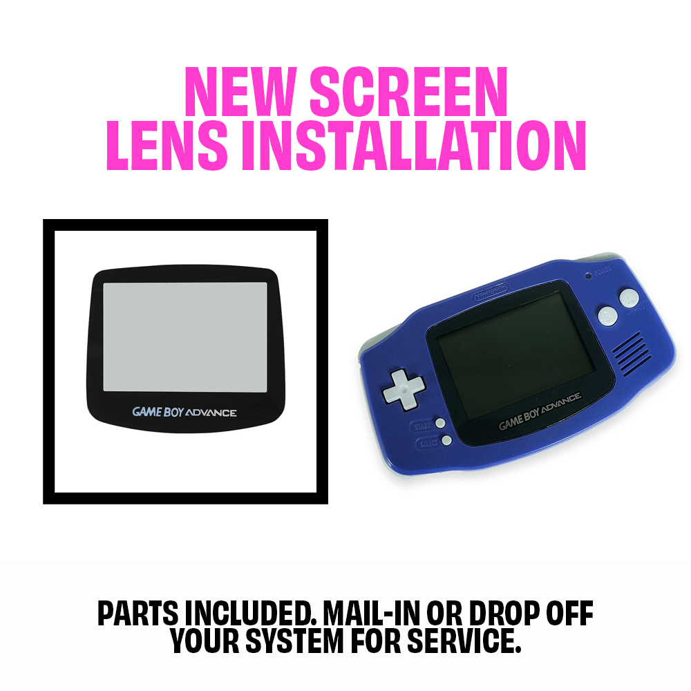 Gameboy Screen Replacement GameBoy Advance Screen Lens Replacement Service – Retro Island Gaming
