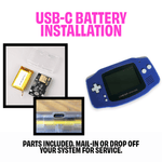 GameBoy Advance USB - C Battery Upgrade Installation Service - Retro Island Gaming