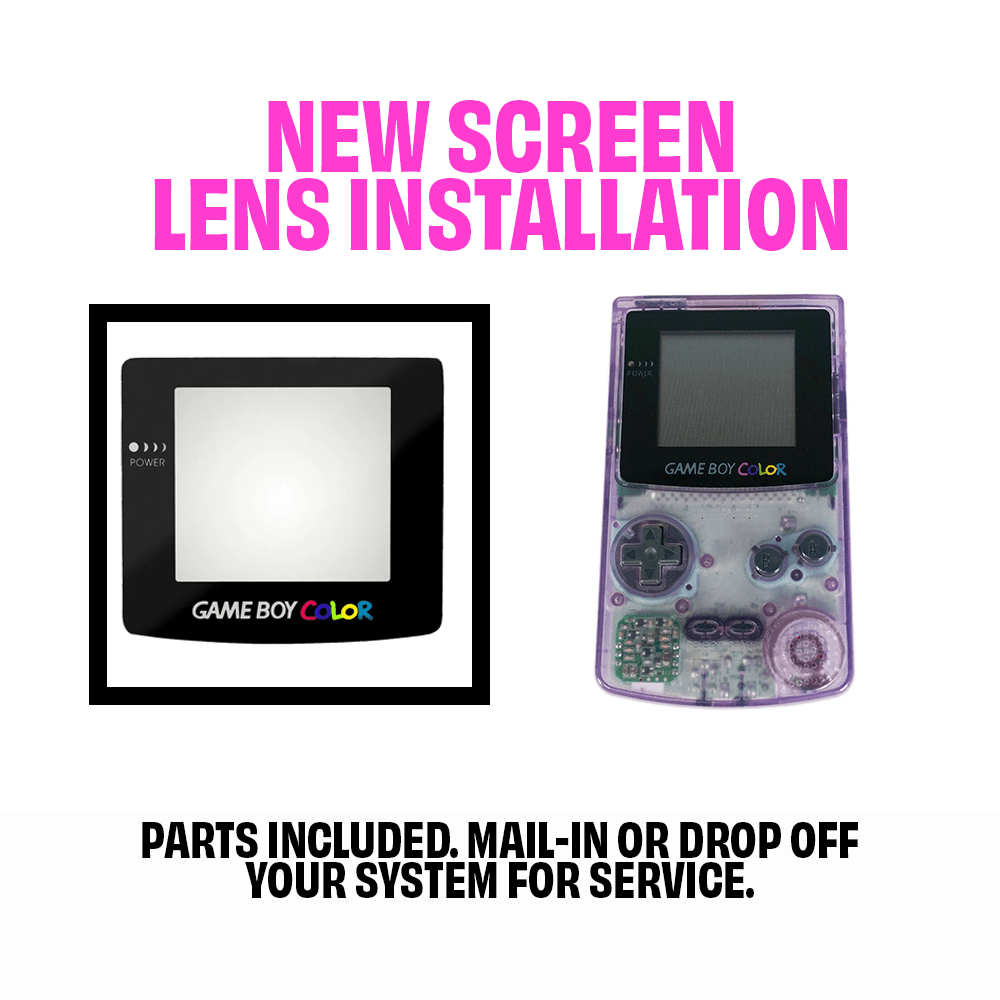 GameBoy Color Screen Lens Replacement Service – Retro Island Gaming