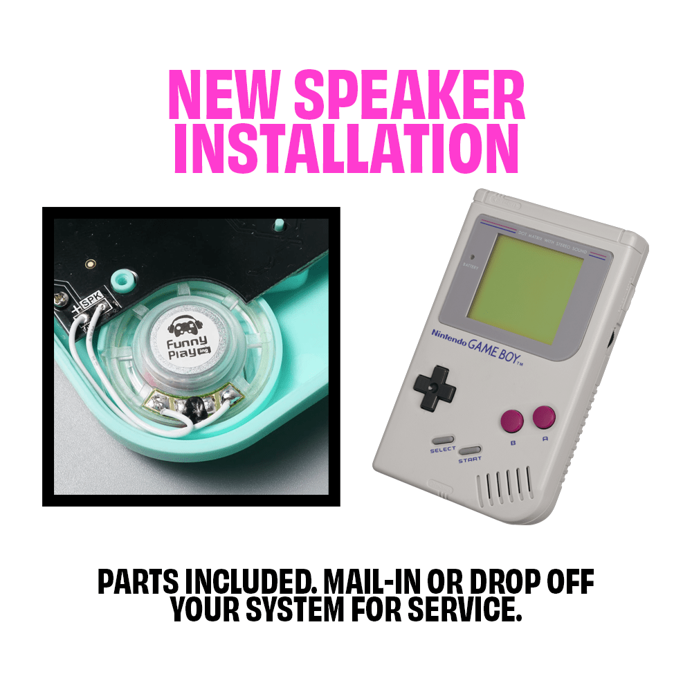 GameBoy DMG Speaker Replacement Service - Retro Island Gaming