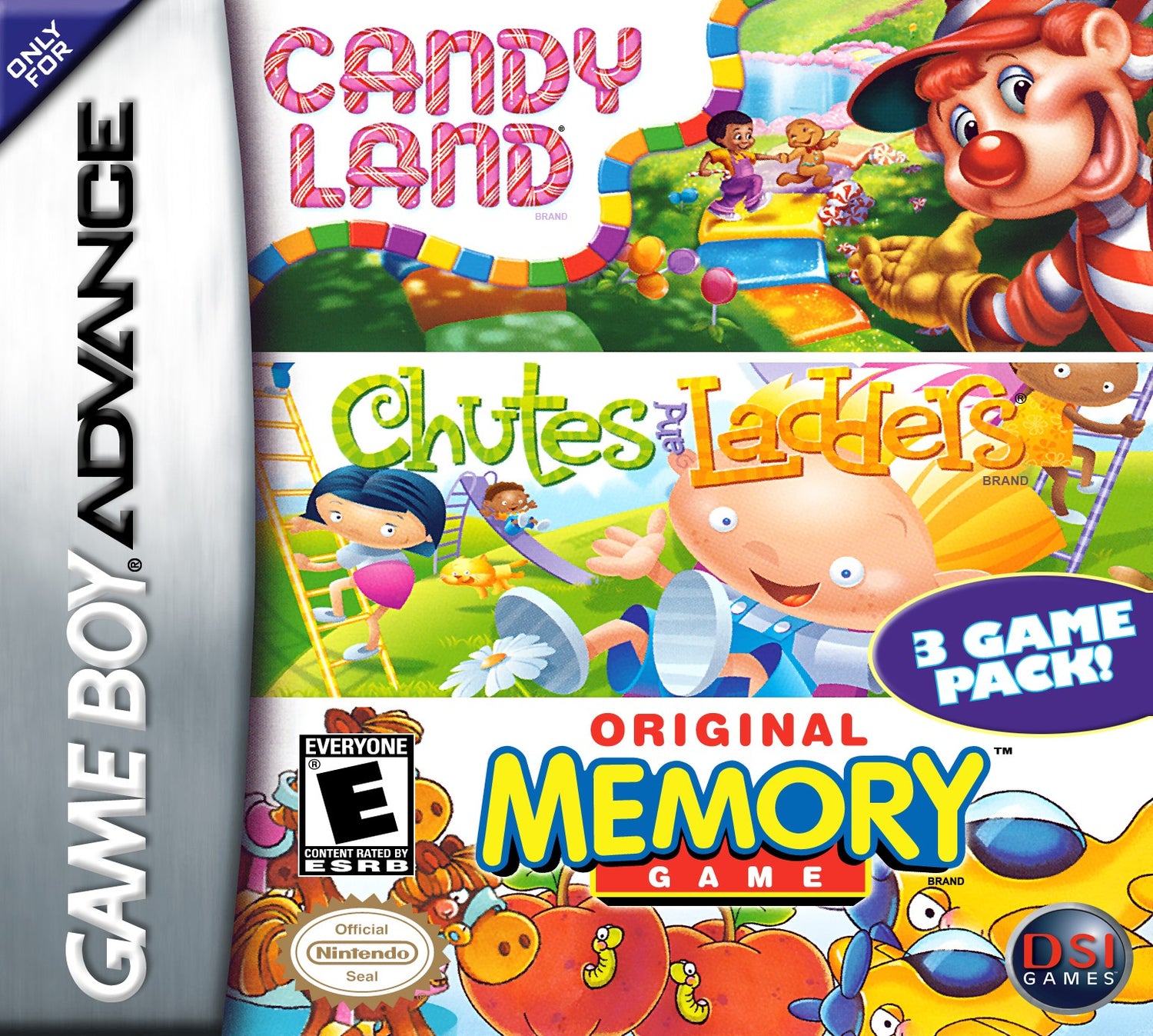 Candy Land/Chutes and Ladders/Memory - GameBoy Advance
