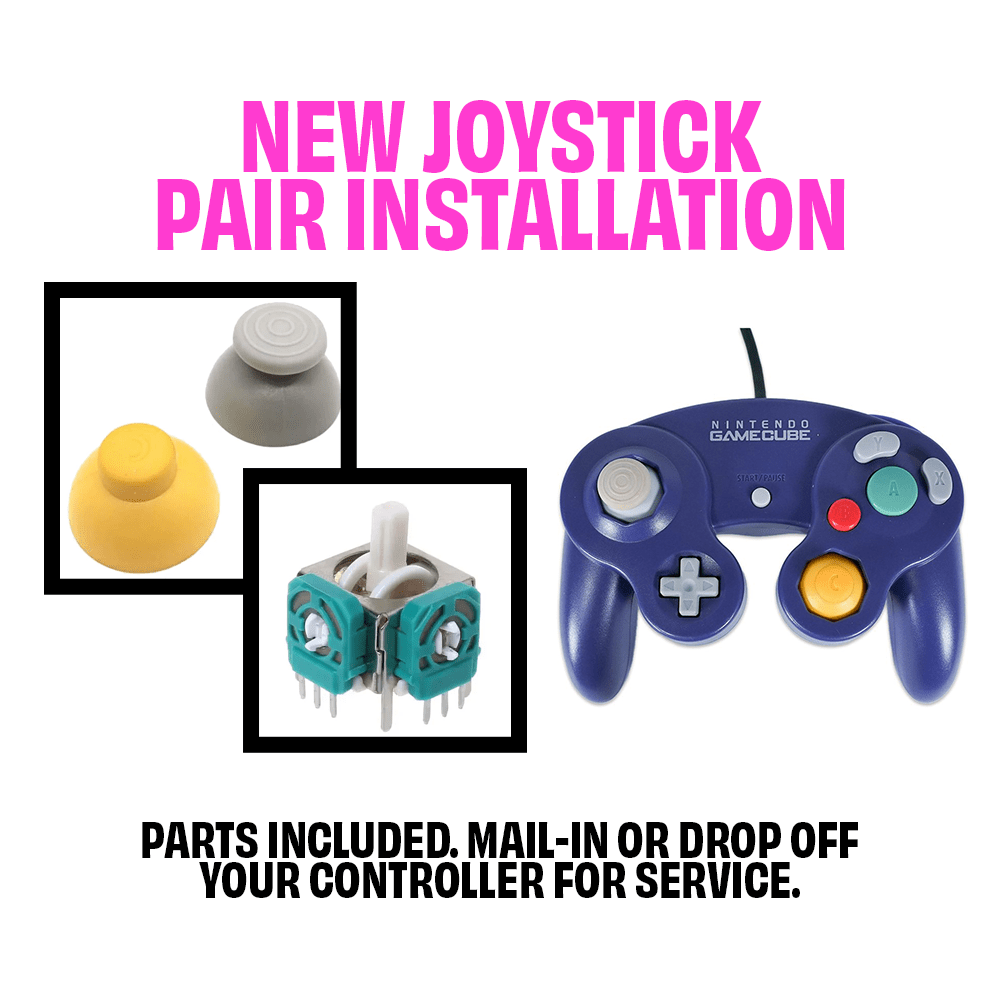 Fix Gamecube Controller GameCube Controller Joystick Replacement Service – Retro Island Gaming