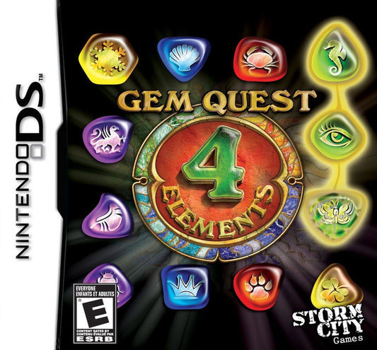 Gem Quest 4 Elements - Nintendo DS - Retro Island Gaming