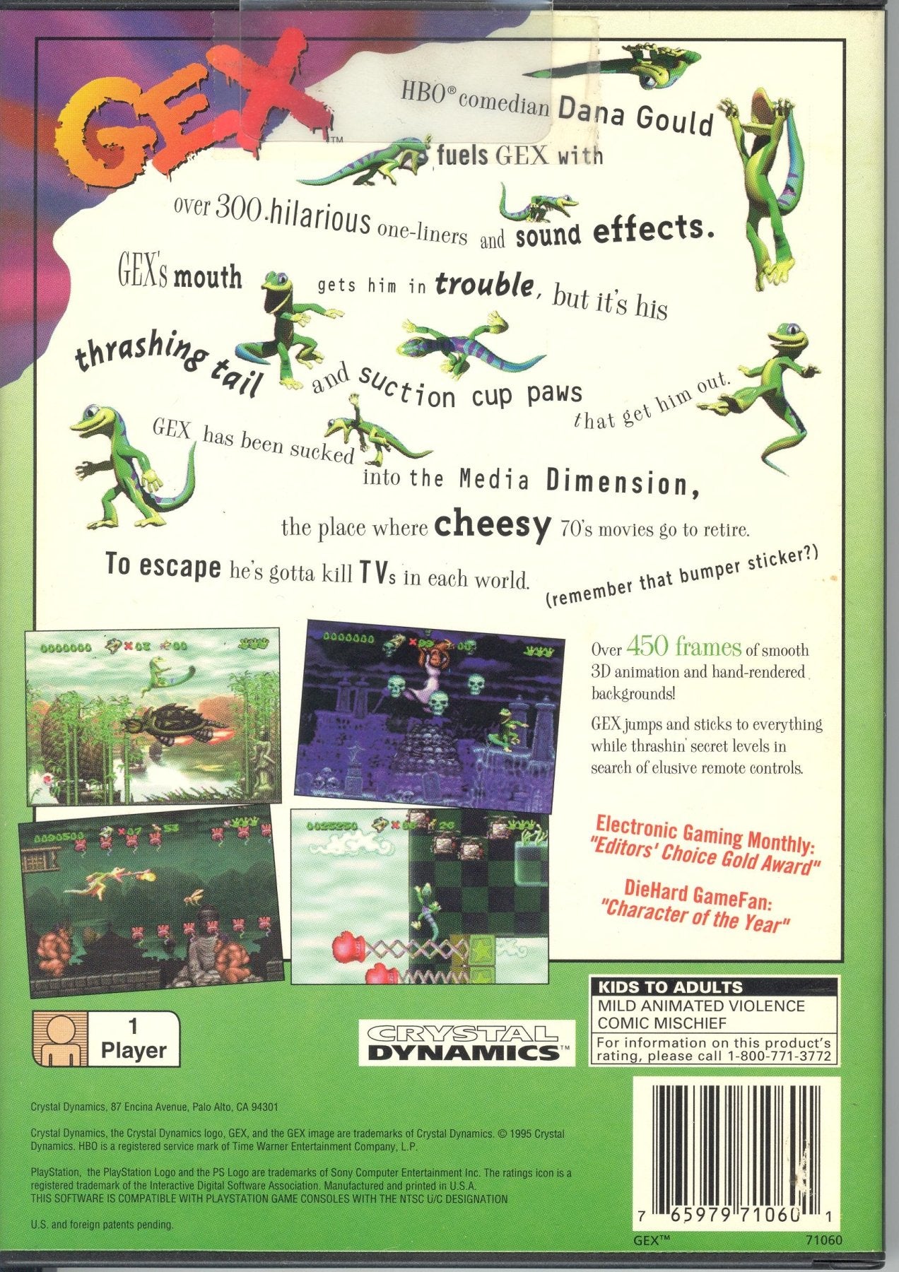 Gex [Long Box] - Playstation - Retro Island Gaming