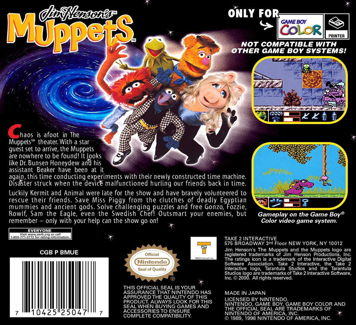 Jim Henson's Muppets - GameBoy Color - Retro Island Gaming