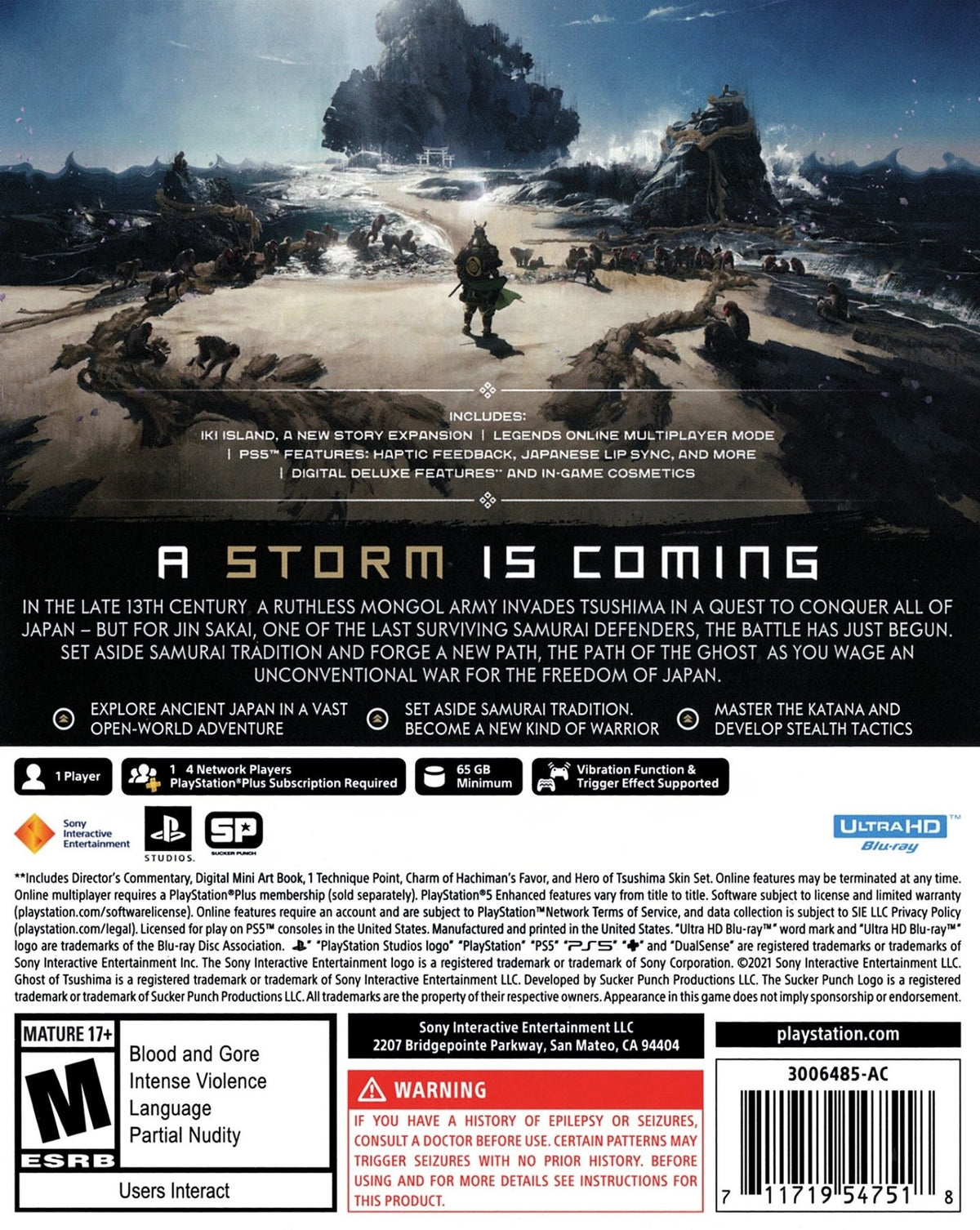 Ghost of Tsushima Director's Cut - Playstation 5 - Retro Island Gaming