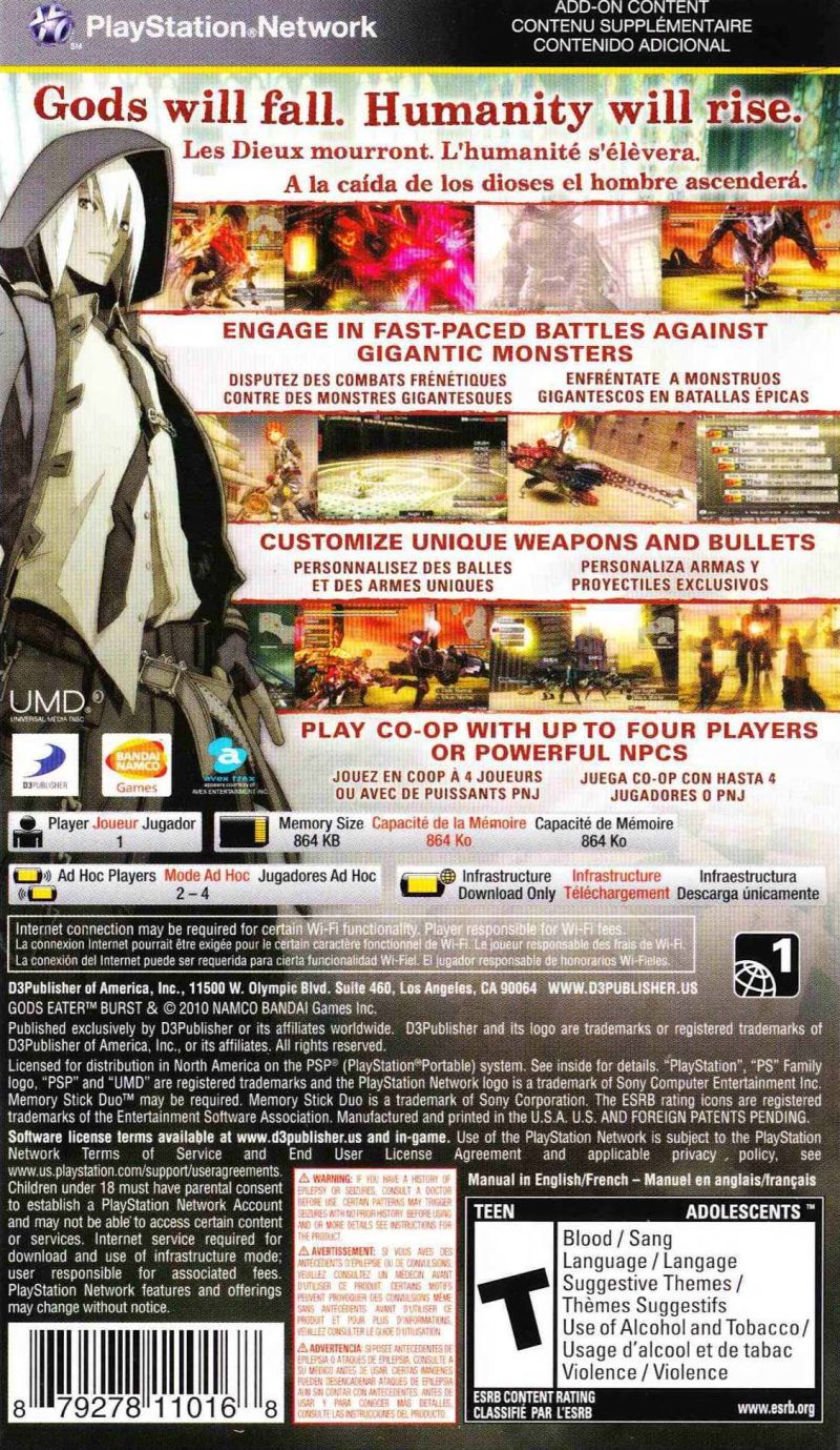 Gods Eater Burst - PSP - Retro Island Gaming