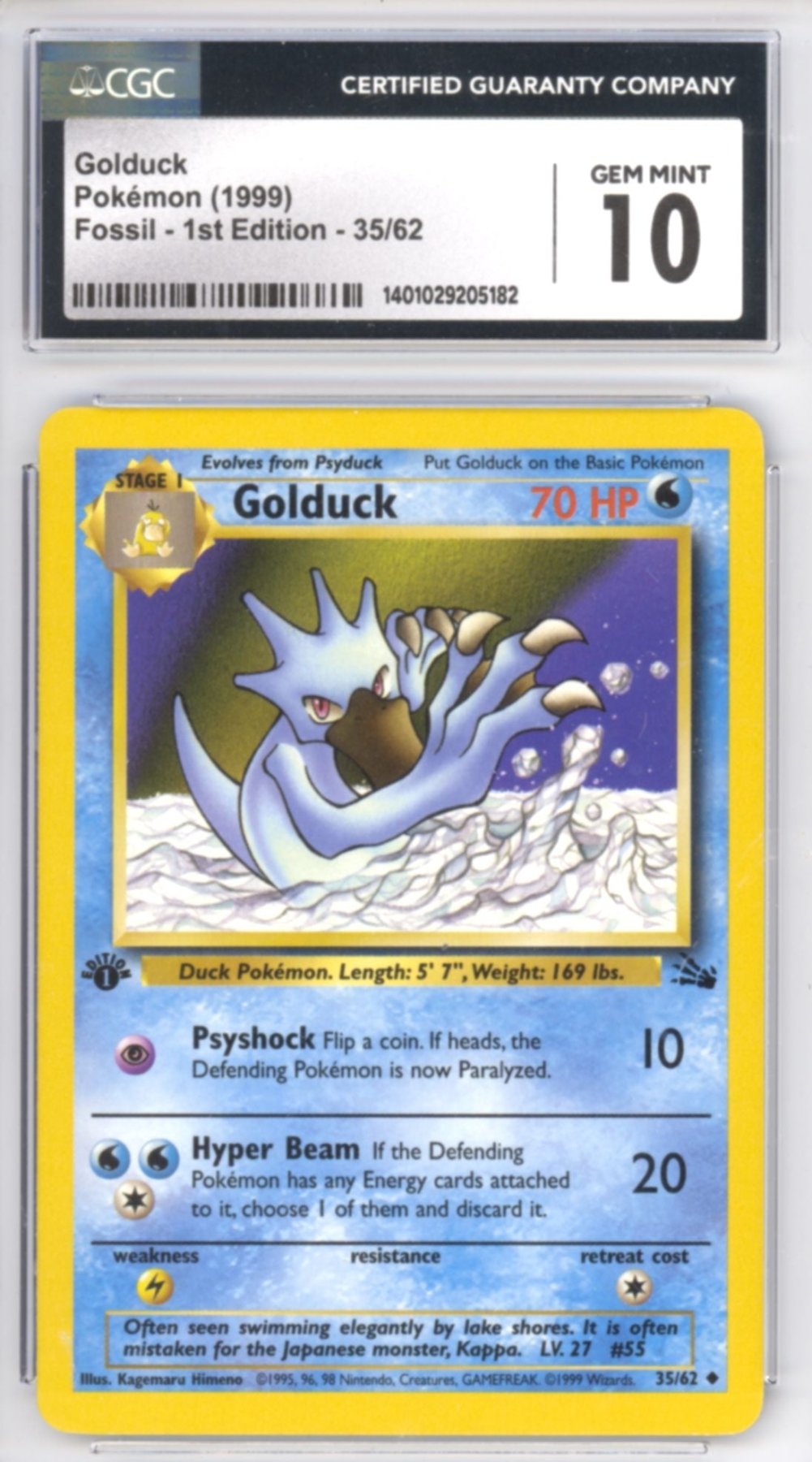 Golduck [1st Edition] #35 - Pokemon Fossil - Retro Island Gaming