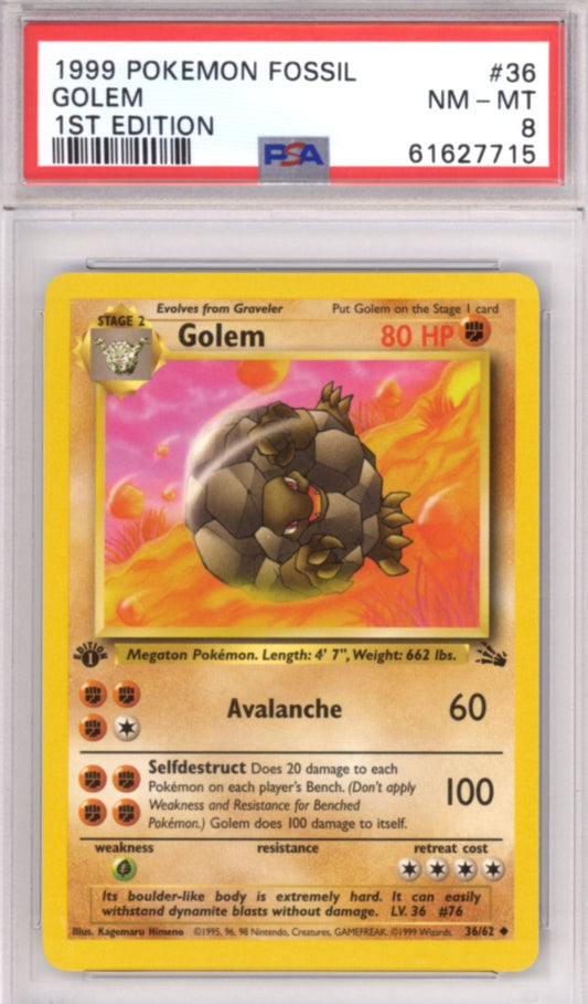 Golem [1st Edition] #36 - Pokemon Fossil - Retro Island Gaming
