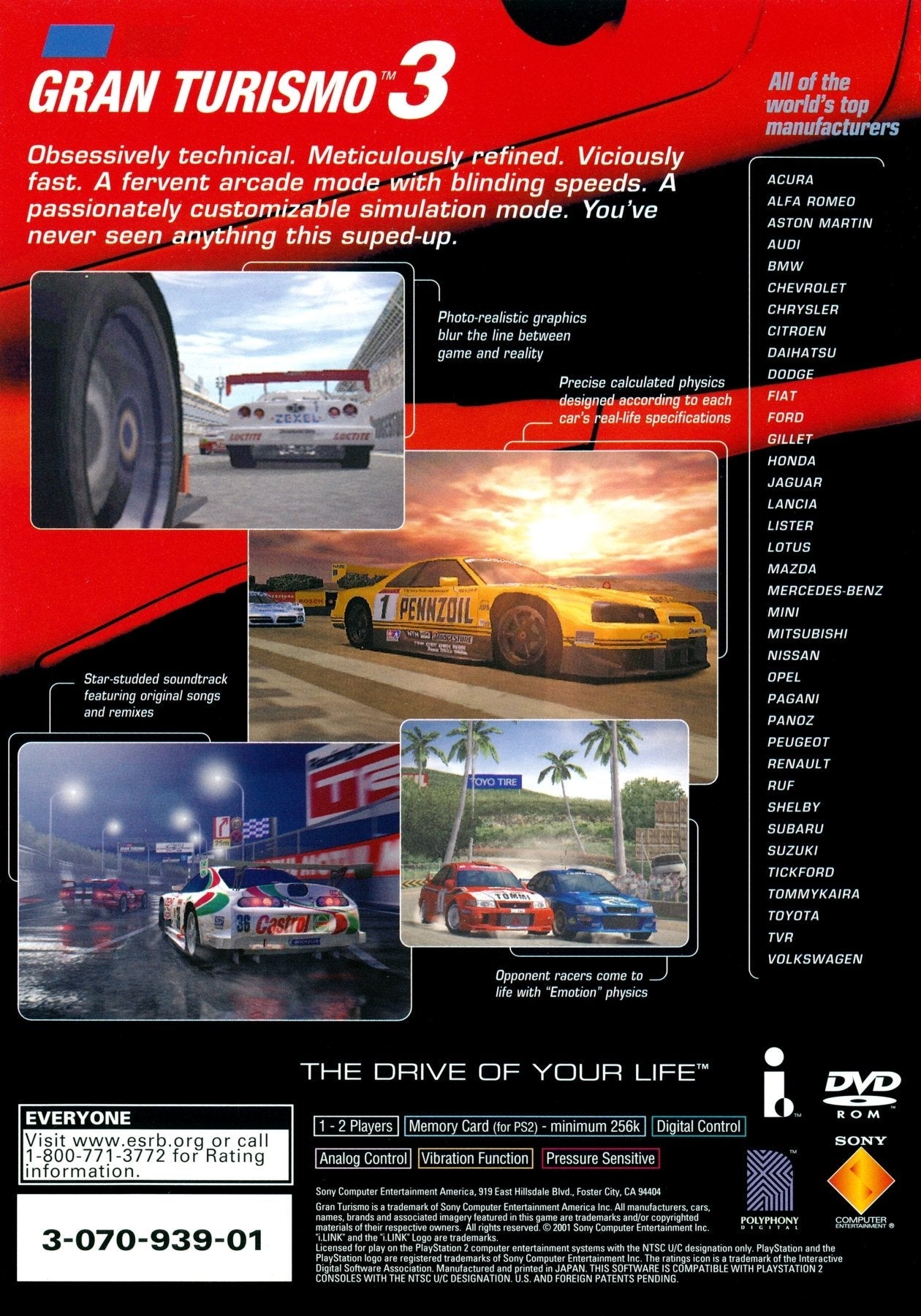 Gran Turismo 3 [Not for Resale] - Playstation 2 - Retro Island Gaming