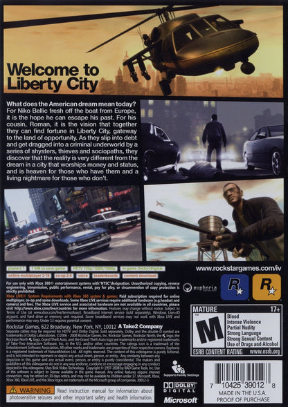 Grand Theft Auto IV - Xbox 360 - Retro Island Gaming