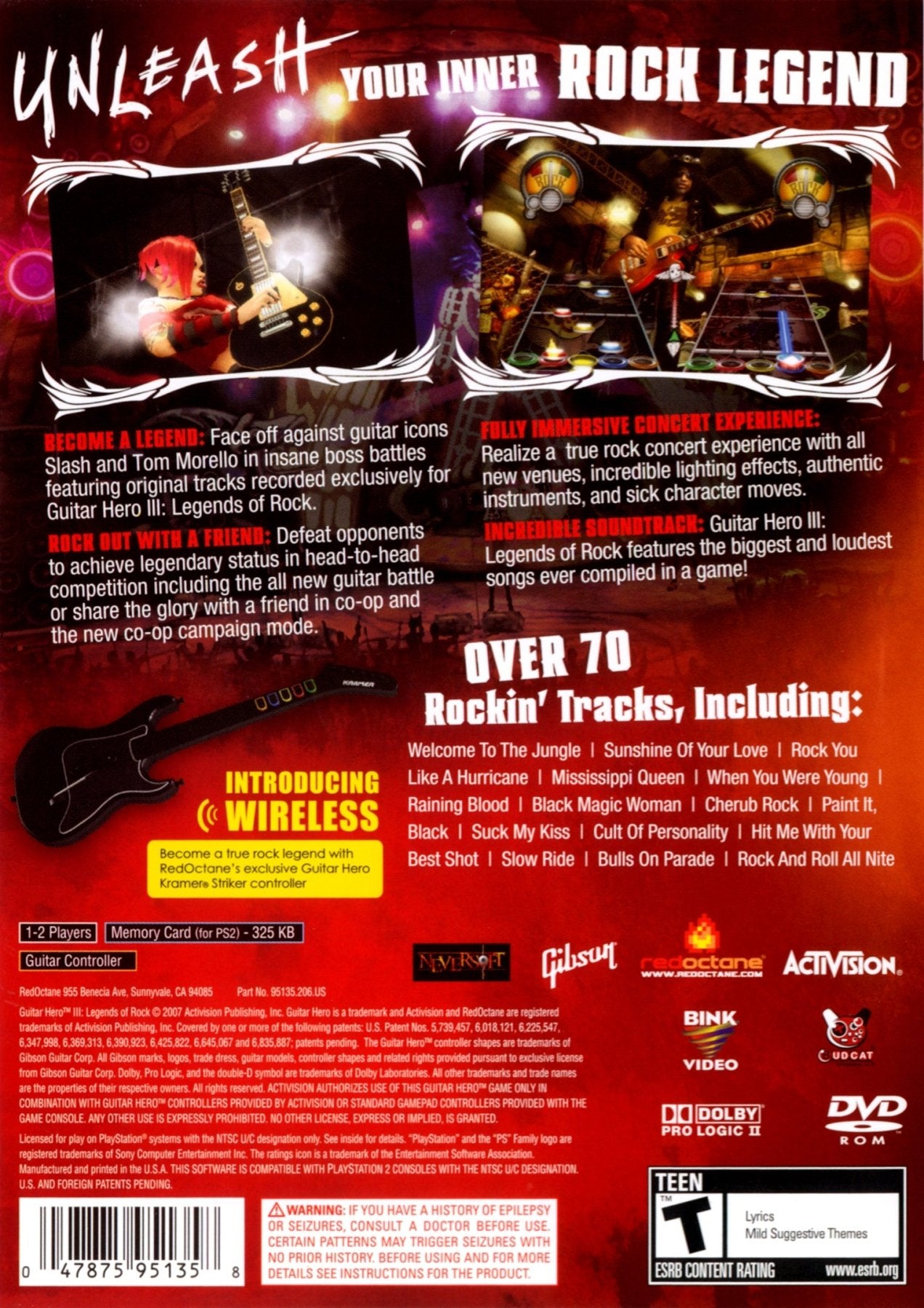 Guitar Hero III Legends of Rock - Playstation 2 - Retro Island Gaming