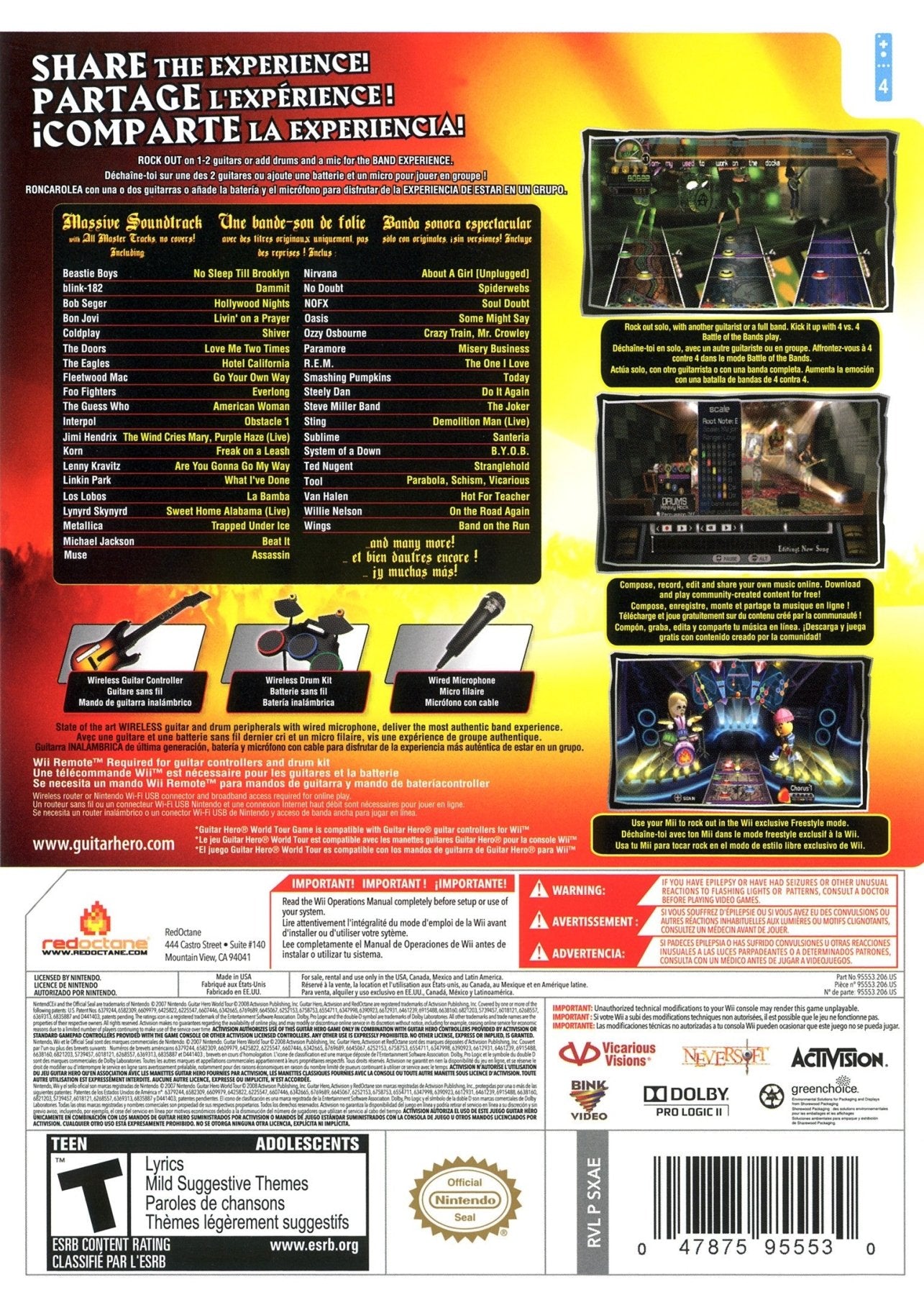 Guitar Hero World Tour - Wii - Retro Island Gaming