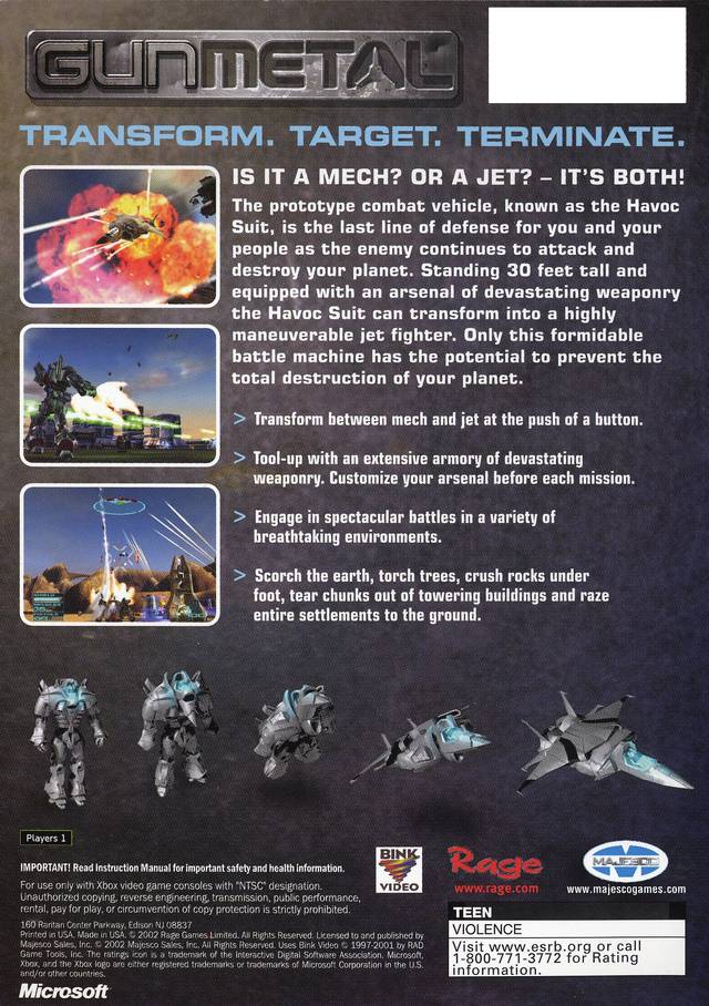 Gun Metal - Xbox - Retro Island Gaming