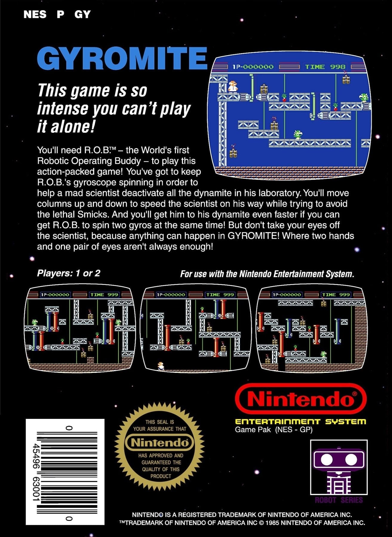 Gyromite [5 Screw] - NES - Retro Island Gaming