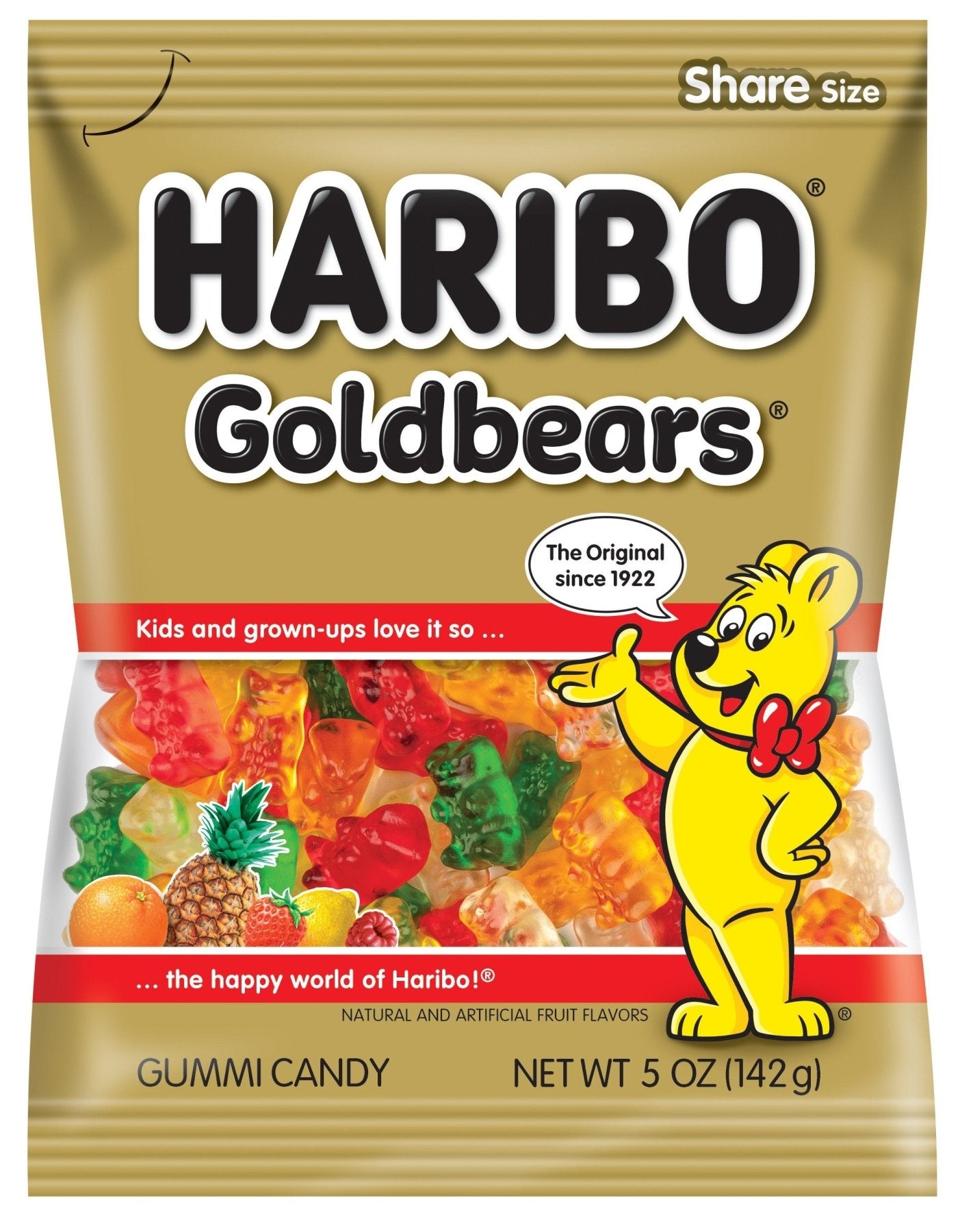 Haribo Original Goldbears Gummy Candy (5 Ounce Bag) - Retro Island Gaming