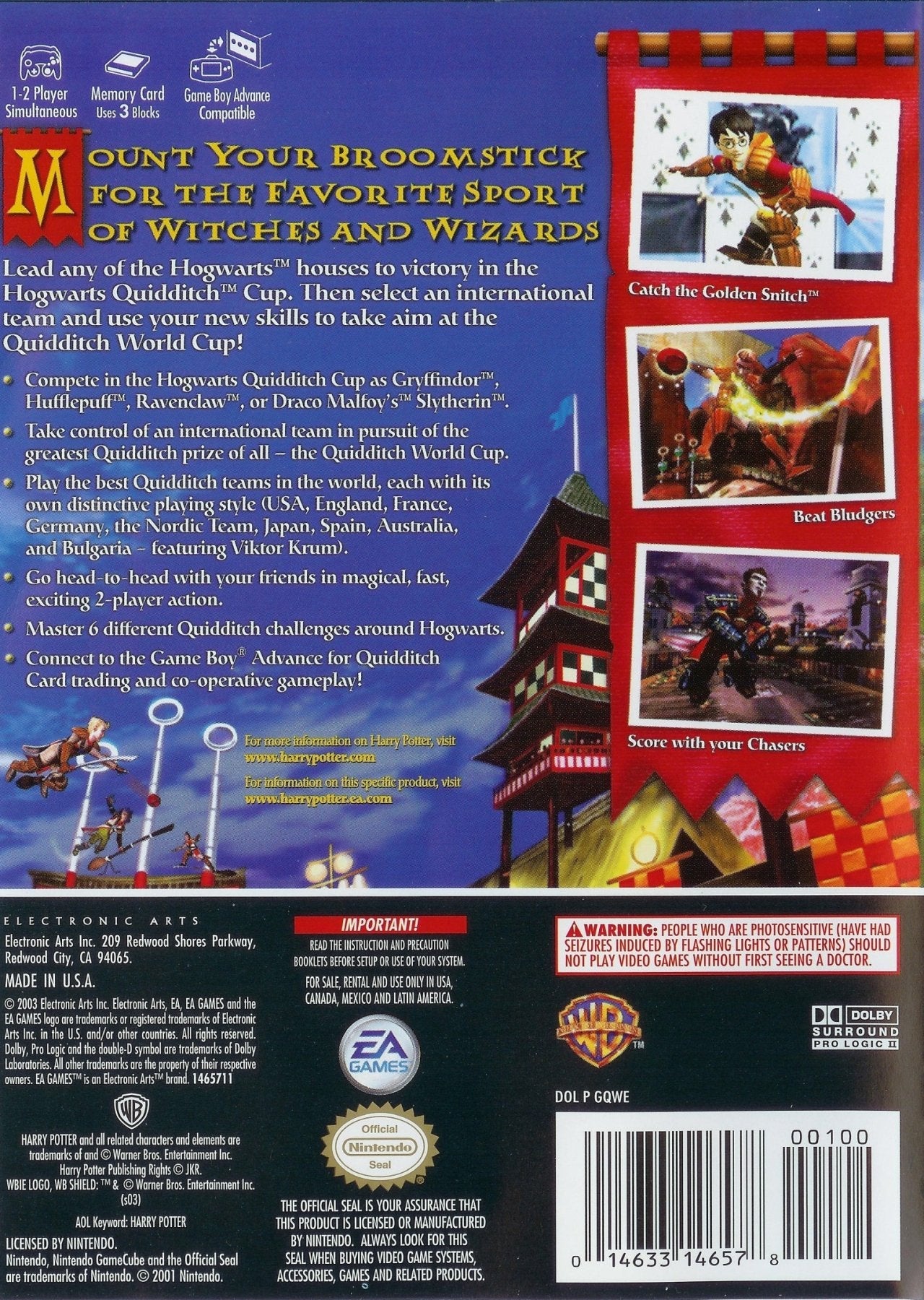 Harry Potter Quidditch World Cup - Gamecube - Retro Island Gaming