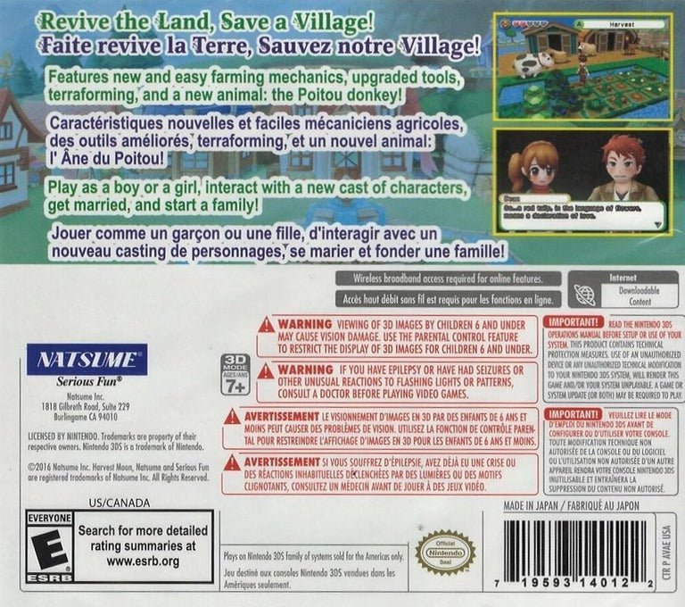 Harvest Moon: Skytree Village Limited Edition - Nintendo 3DS - Retro Island Gaming