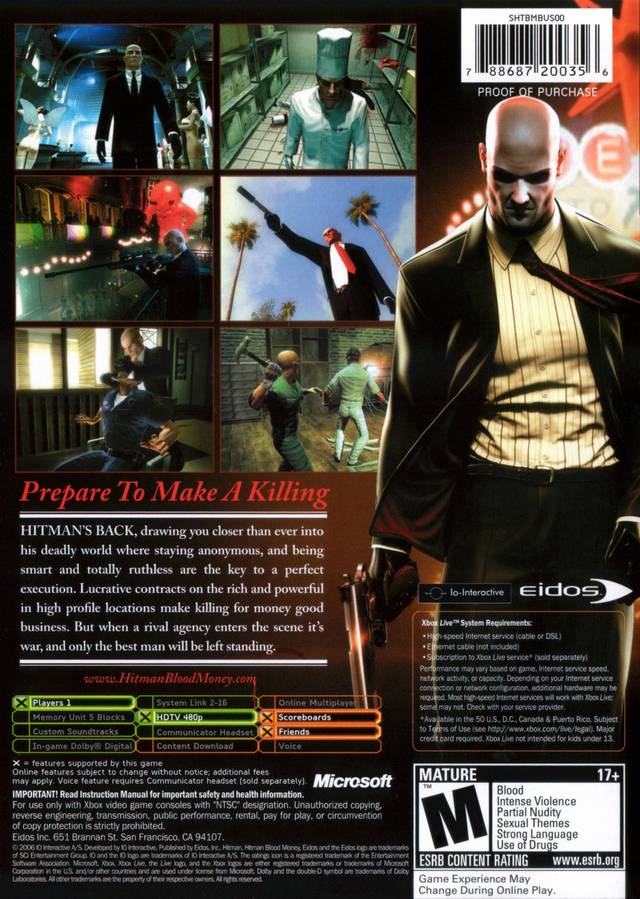 Hitman Blood Money - Xbox - Retro Island Gaming