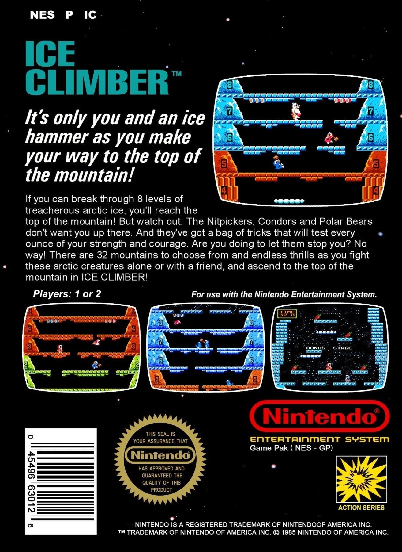 Ice Climber [5 Screw] - NES - Retro Island Gaming
