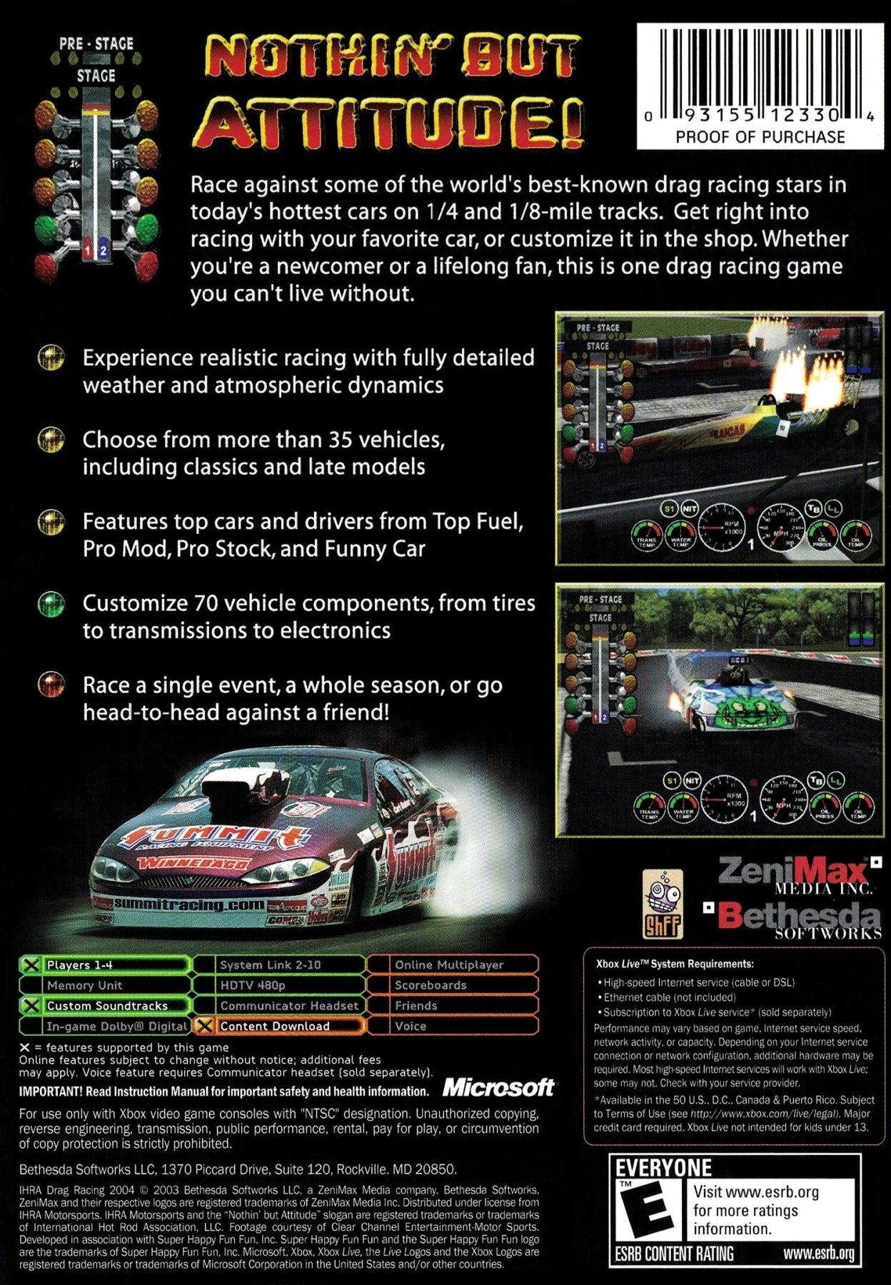 IHRA Drag Racing 2004 - Xbox - Retro Island Gaming