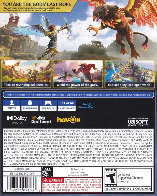 Immortals Fenyx Rising - Playstation 4 - Retro Island Gaming