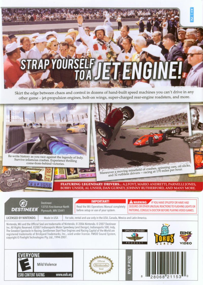 Indianapolis 500 Legends - Wii - Retro Island Gaming