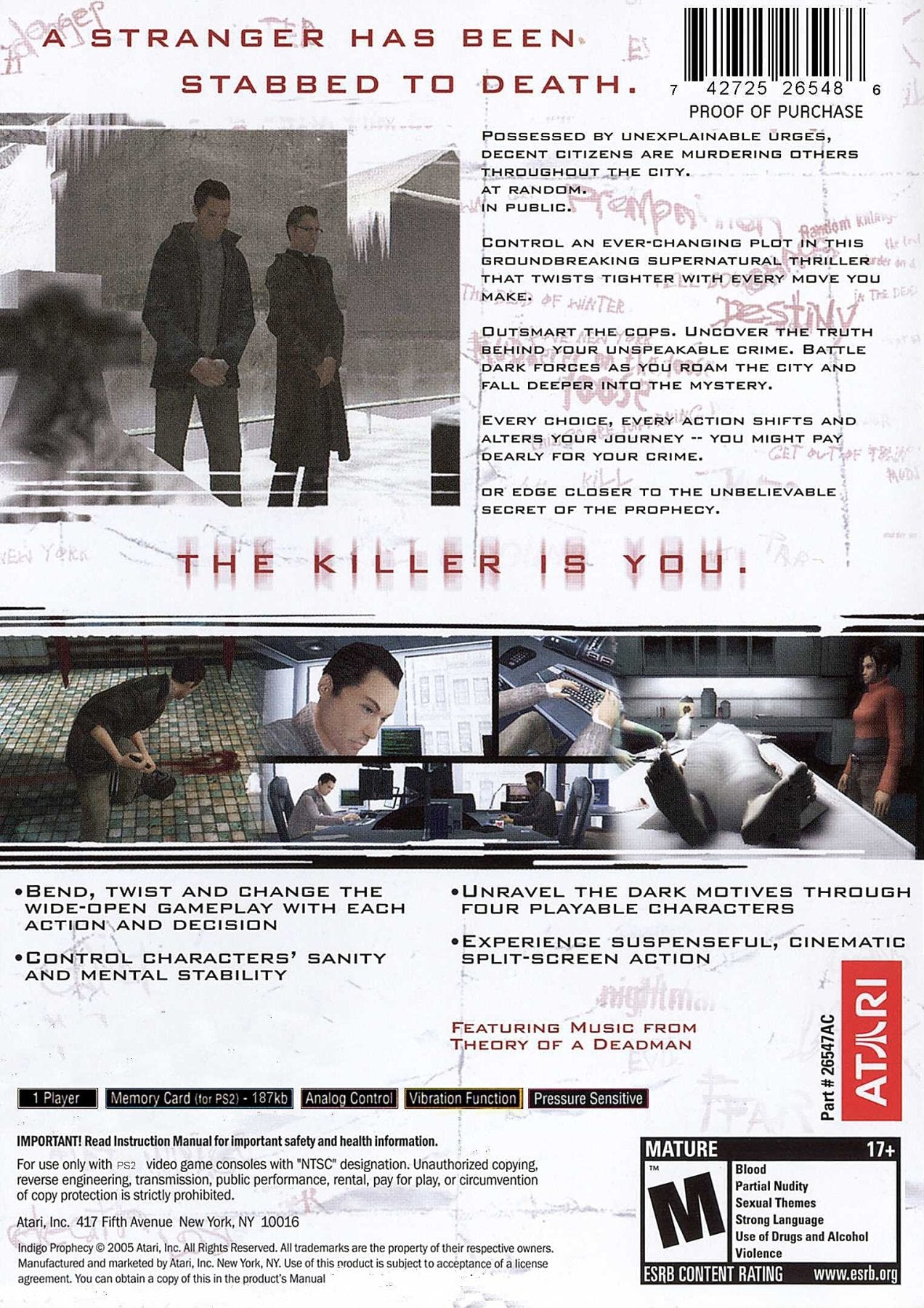Indigo Prophecy - Playstation 2 - Retro Island Gaming