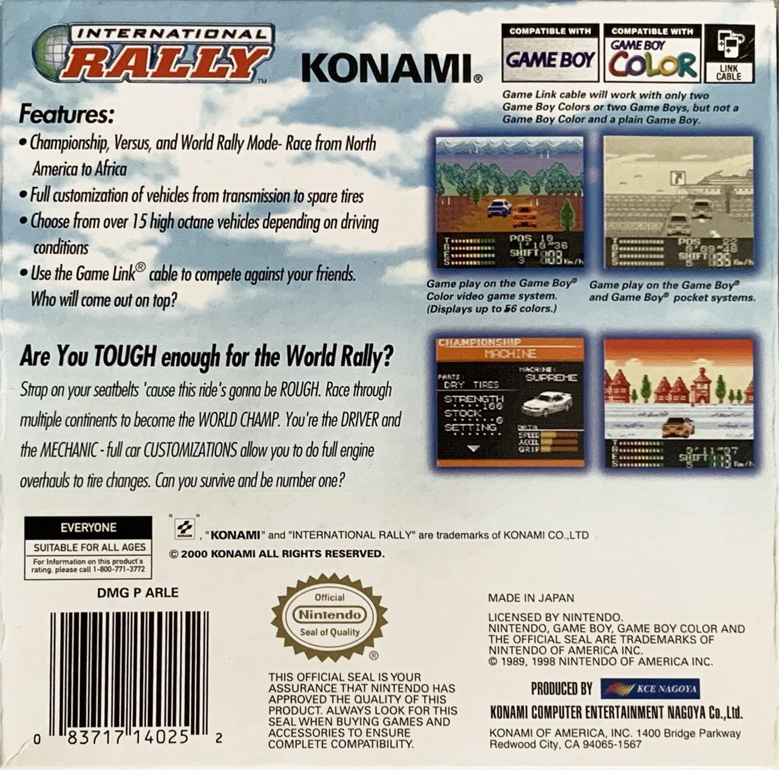 International Rally - GameBoy Color - Retro Island Gaming