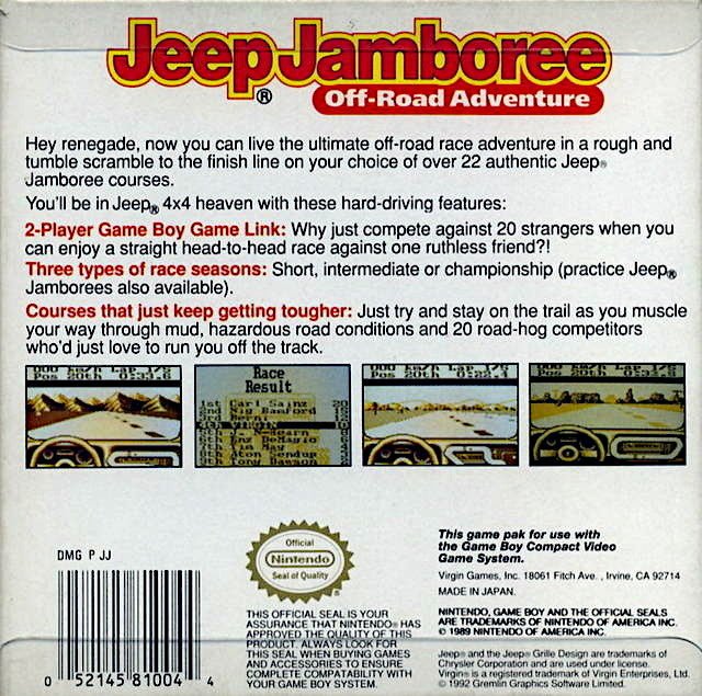 Jeep Jamboree - GameBoy - Retro Island Gaming