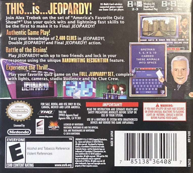 Jeopardy - Nintendo DS - Retro Island Gaming