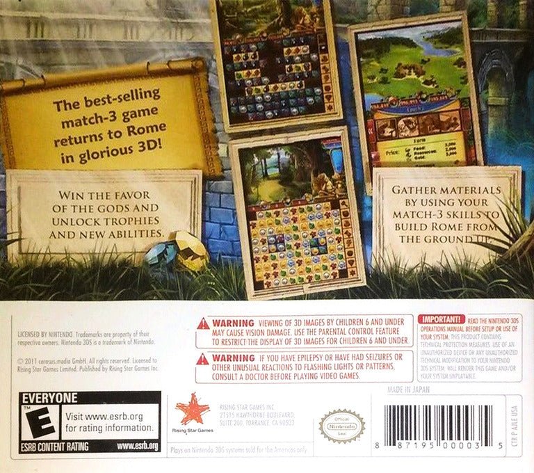 Jewel Master Cradle of Rome 2 - Nintendo 3DS - Retro Island Gaming