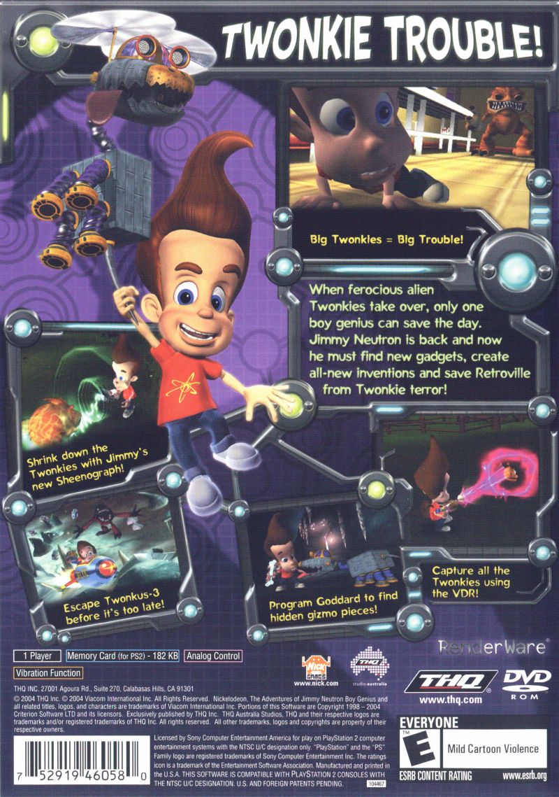 Jimmy Neutron Attack of the Twonkies - Playstation 2 - Retro Island Gaming