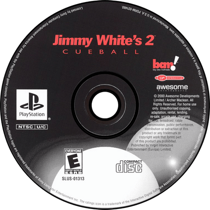 Jimmy White's 2 Cueball - Playstation - Retro Island Gaming