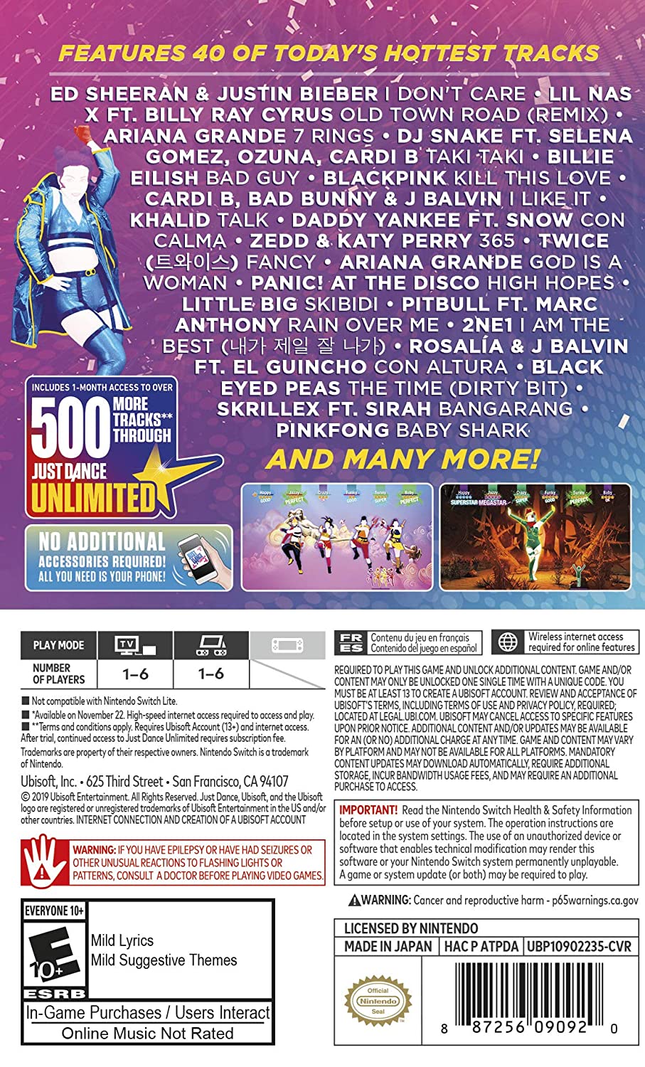 Just Dance 2020 - Nintendo Switch - Retro Island Gaming