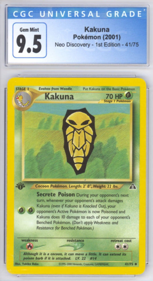 Kakuna [1st Edition] #41 - Pokemon Neo Discovery - Retro Island Gaming