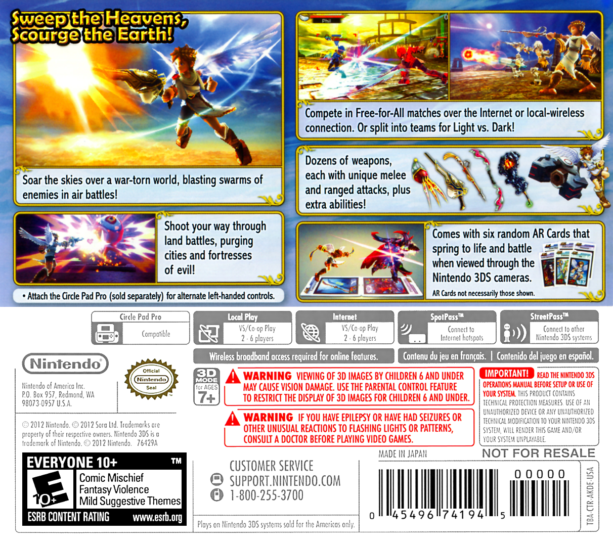 Kid Icarus Uprising [Big Box] - Nintendo 3DS - Retro Island Gaming