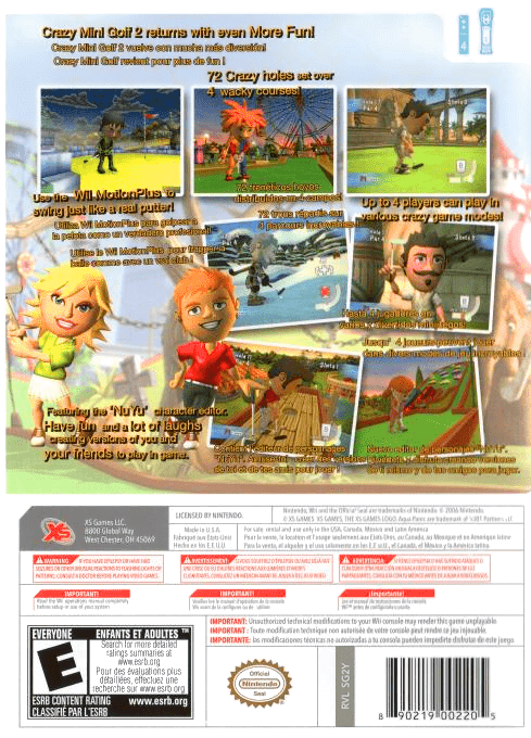 Kidz Sports: Crazy Mini Golf 2 - Wii - Retro Island Gaming